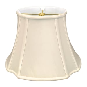 Royal Designs, Inc. Oval Inverted Corner Lamp Shade in Beige
