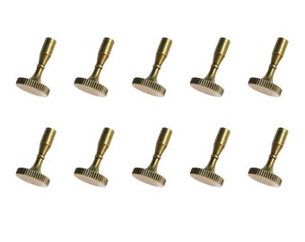 Royal Designs, Inc. Metal Lamp Socket Knob, Antique Brass, Set of 10
