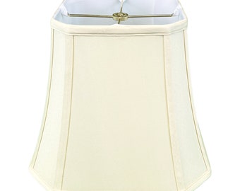 Royal Designs, Inc. Square Cut Corner Bell Lamp Shade in Eggshell