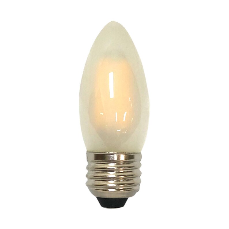 Royal Designs Vintage Decorative Frosted Indoor Or Outdoor Candle Shape C35 Edison E26 Medium Base Dimmable Led Light Bulbs 6 Pack