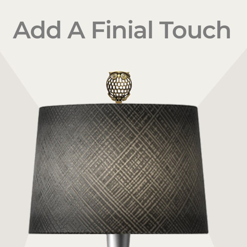Royal Designs, Inc. Decorative Owl Lamp Finial - Thumbnail 4