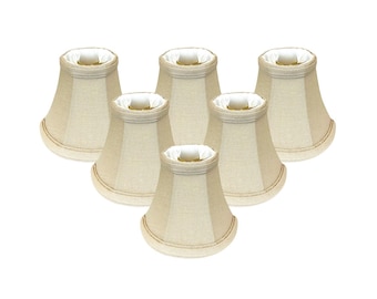 Royal Designs, Inc. Deep Empire Chandelier Shade, Linen Beige