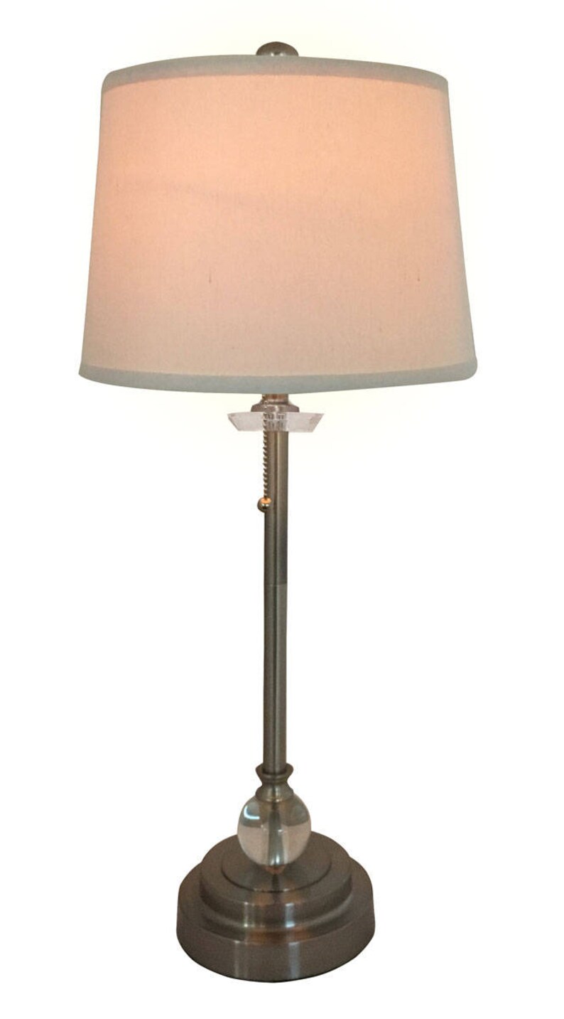 Royal Designs Inc. Set of 2 Buffet Lamps in Brush Nickel With Etsy