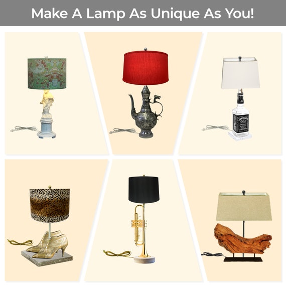 Royal Designs, Inc. DIY Lamp Making Kit Antique Brass 