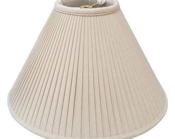 Royal Designs, Inc. Coolie Empire Side Pleat Basic Lamp Shade, Beige