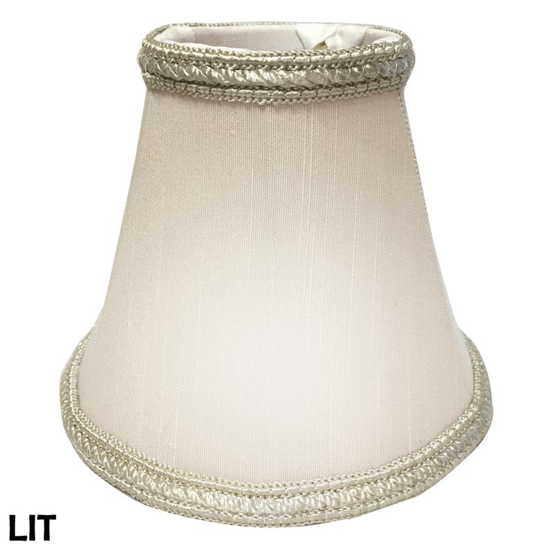 Royal Designs, Inc. Beige Empire Chandelier Lamp Shade, 2.5 x 5 x 4.5, Clip On image 4