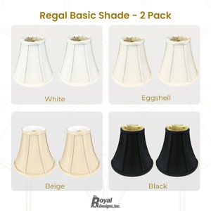 Regal Series True Bell Basic Lamp Shade Silk Shantung Fabric image 7