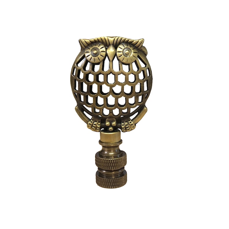 Royal Designs, Inc. Decorative Owl Lamp Finial - Thumbnail 2