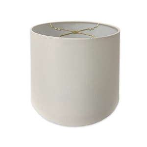 Royal Designs, Inc. Tapered Shallow Drum Hardback Lamp Shade, White