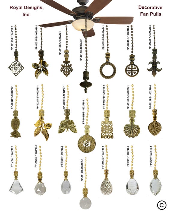 Royal Designs Fan Pull Chain With Trendy Resort Pineapple Etsy