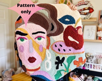 Pattern only - Girl and Apple