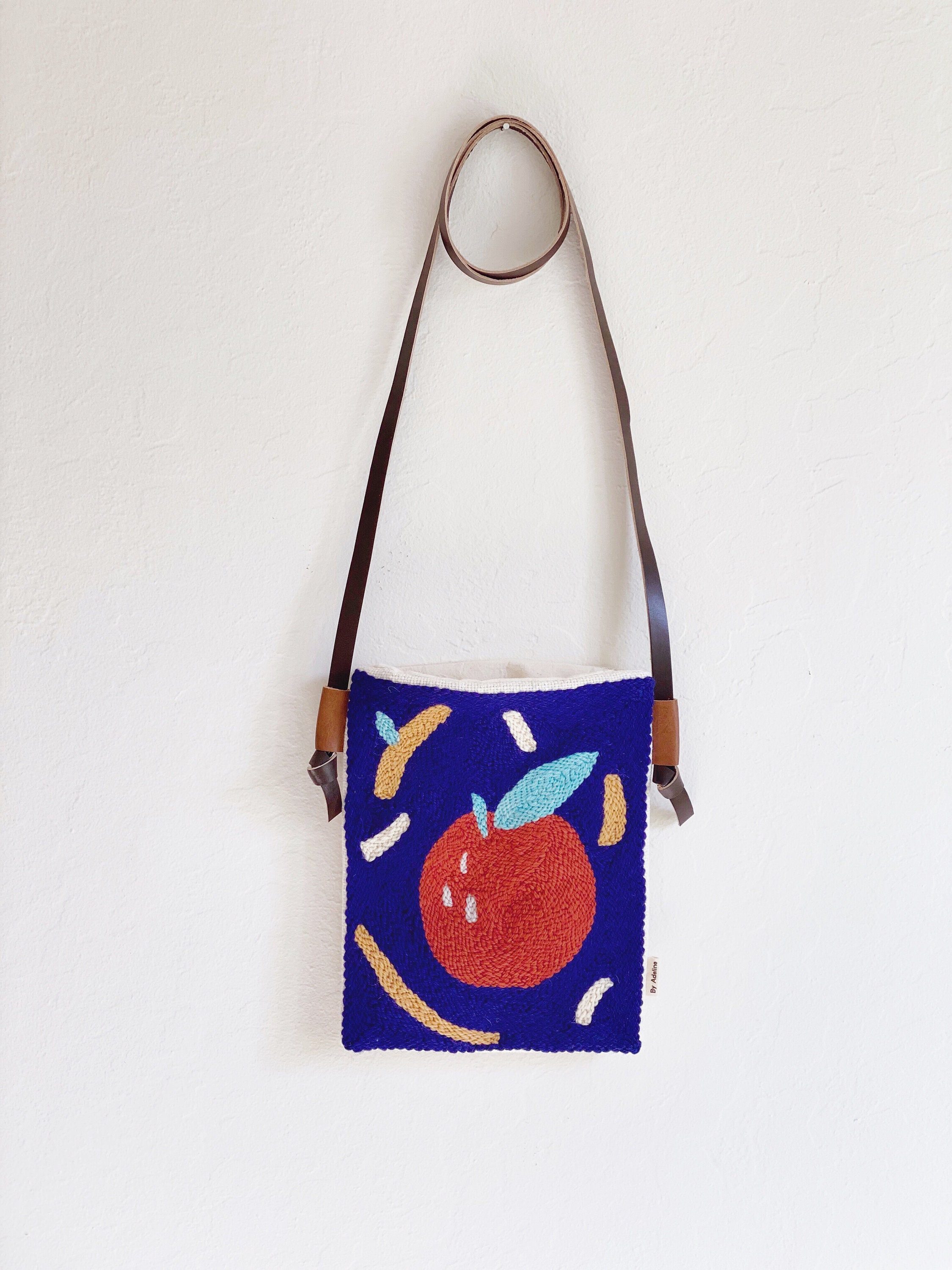 Small crossbody purse/ Punch Needle purse/ punch needle bag/ Etsy