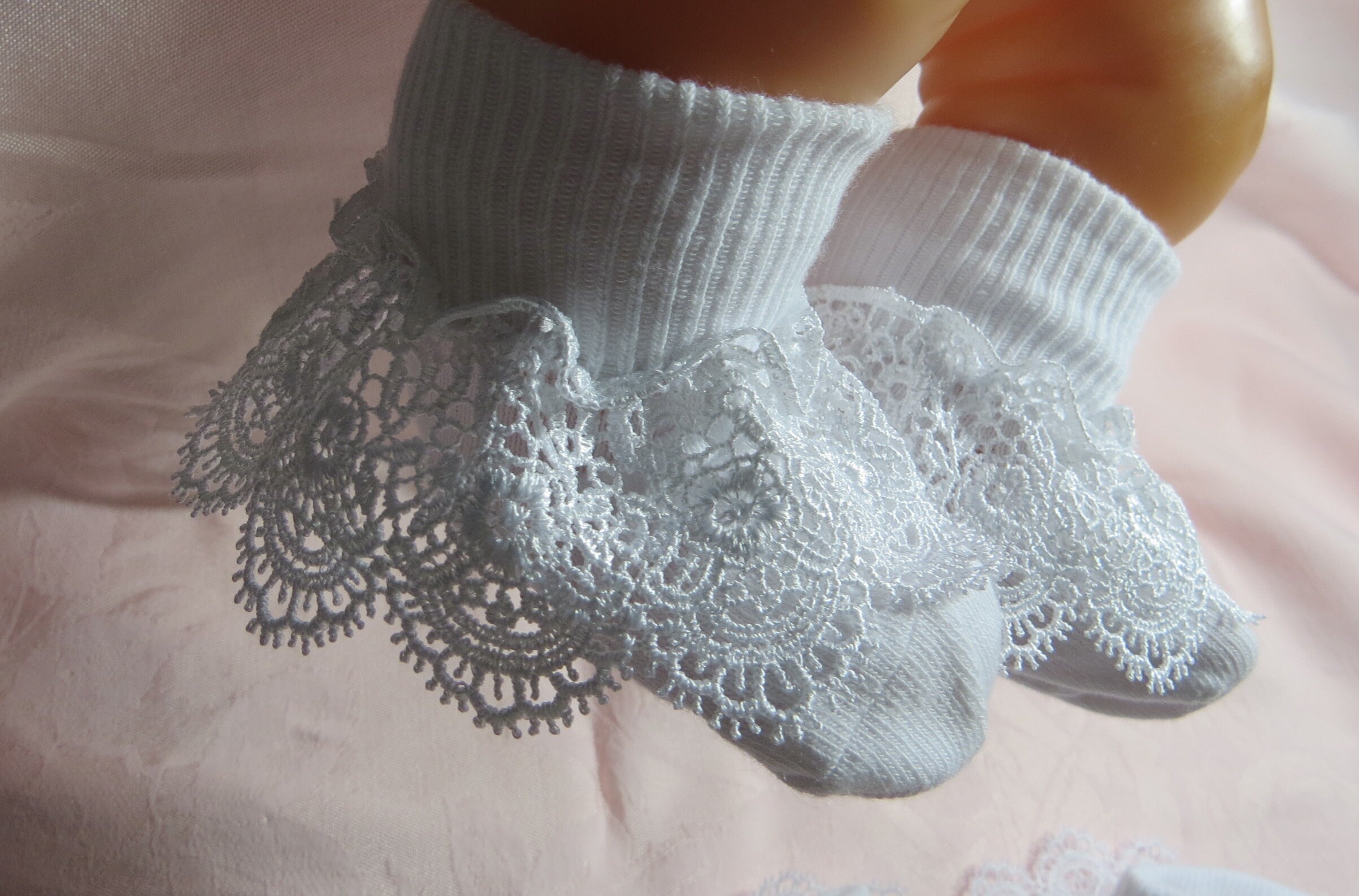 Ruffled Lace Socks Baby Lace Easter Socks GirlsLittle Girls Etsy