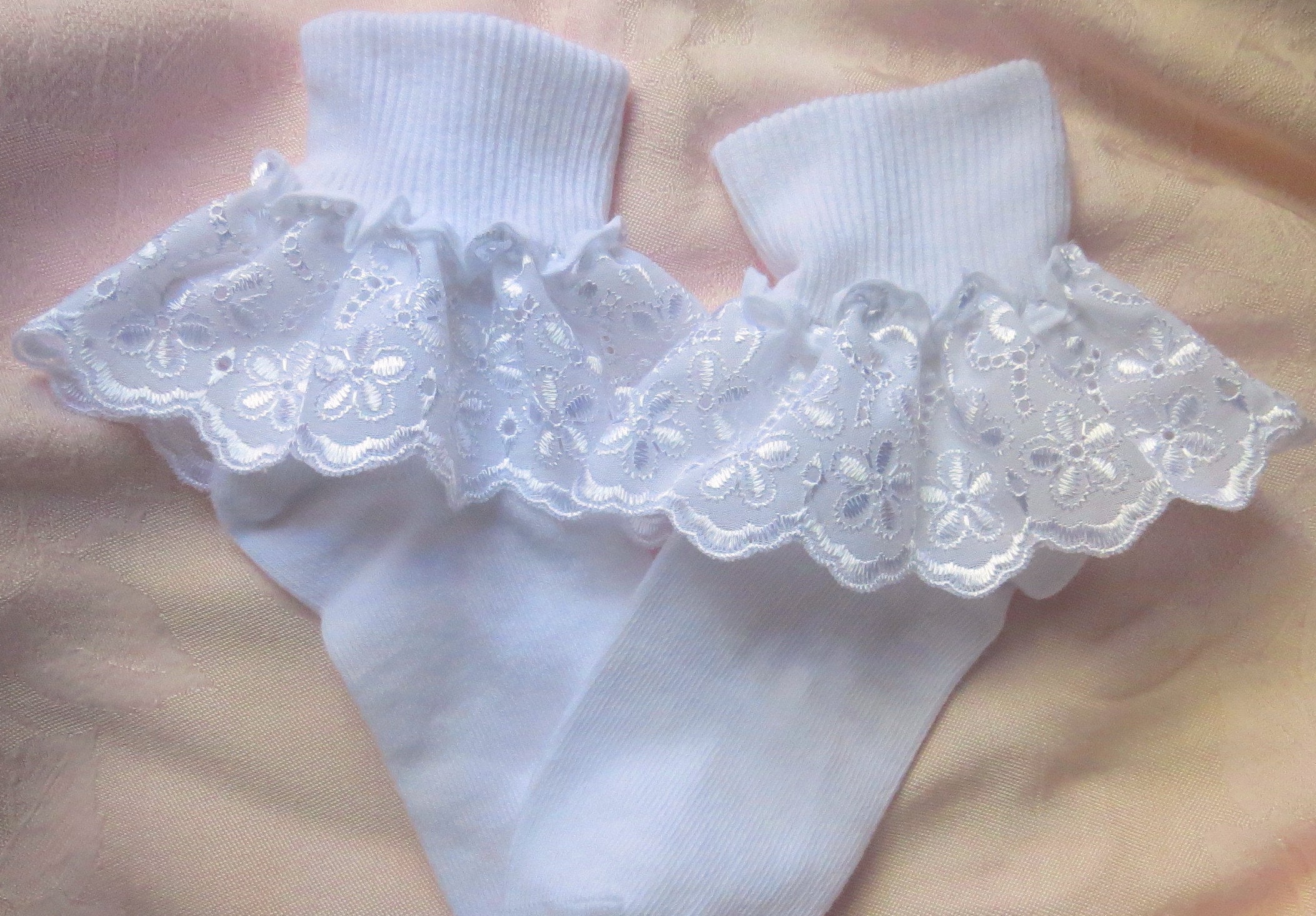 Ruffled Socks Lace Socks Little Girl's Socks Baby Socks Girl's Socks Toddler Socks Ruffled Lace Socks Infant Sock Frilly Socks Baby Gift