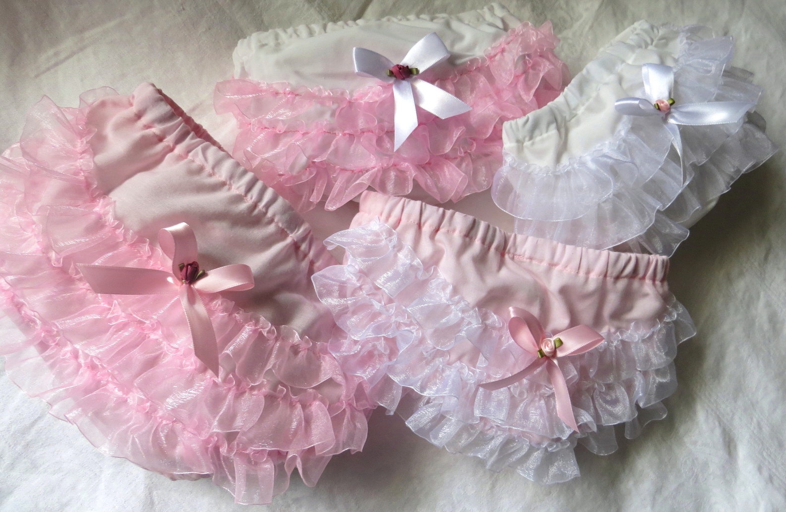 Infant Toddler Girls Ruffle Bloomers Panties- Photography Birthday