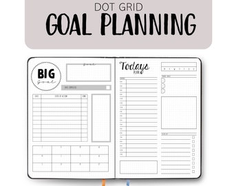 Goal Bullet Planner Journal - Goal Planning - Dot Grid