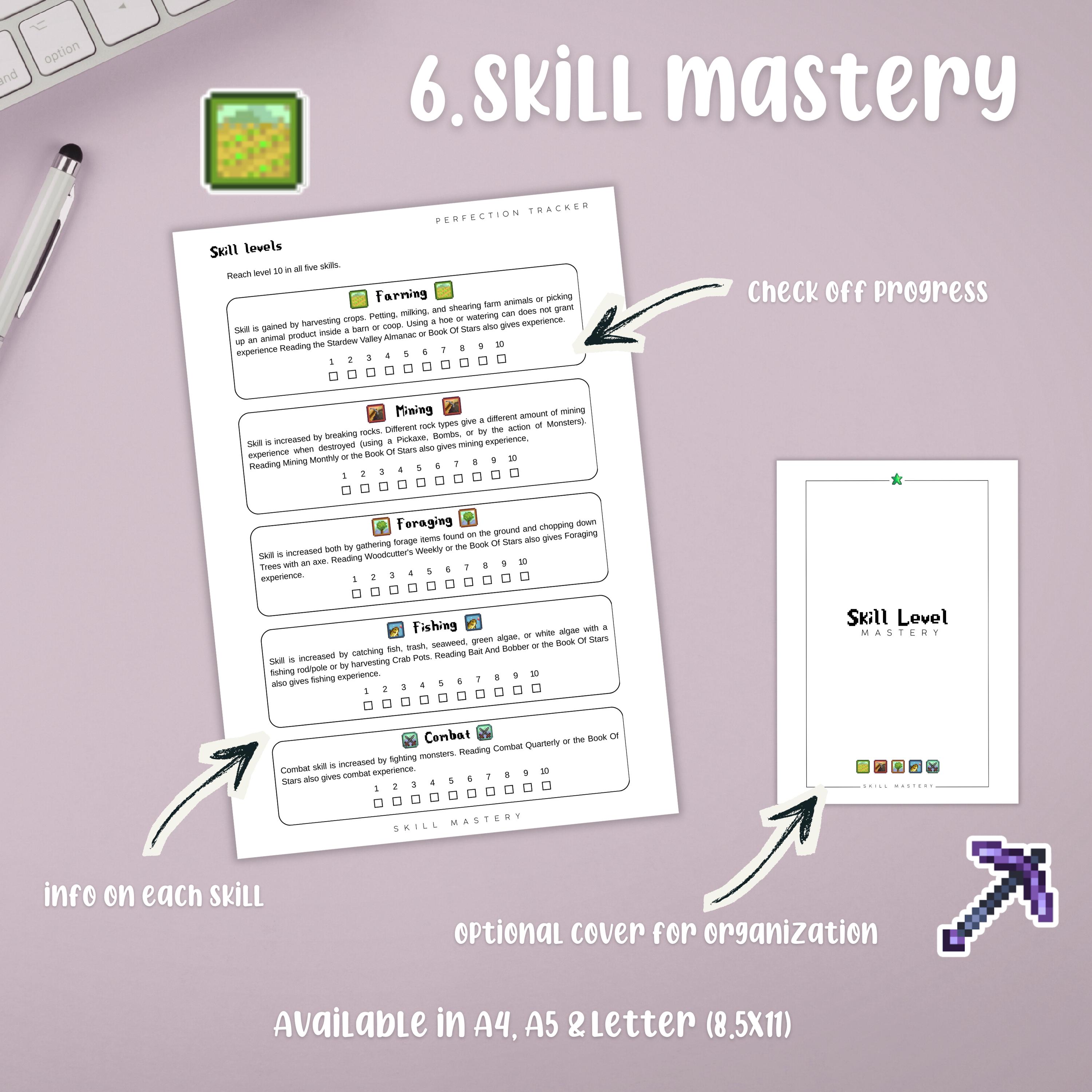 Stardew Valley Guide Perfection Printable Planner Shipping Checklist ...