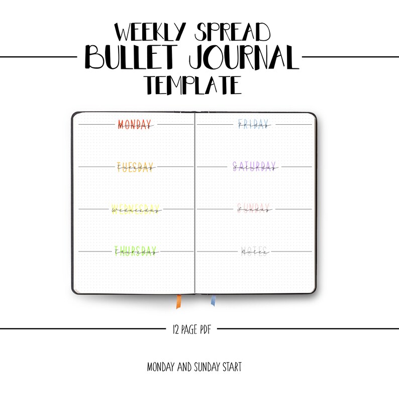 Bullet Magazine Weekly Distribute 7 days working day template structure photograph relating to Weekly Journal Template referred to as Bullet Magazine Weekly Distribute 7 days working day template structure