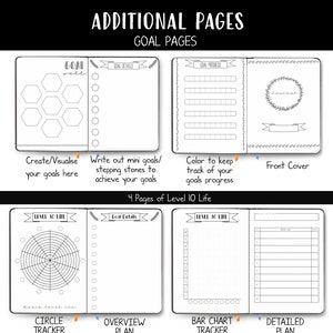 Journal Pages Dot Grid Printable Page Collection Hand Drawn Style Bundle Printable Templates Dotted Grid image 4