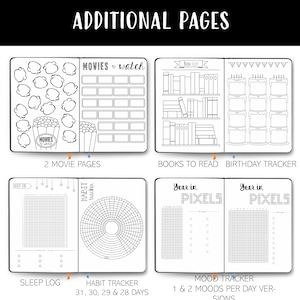 Journal Pages Dot Grid Printable Page Collection Hand Drawn Style Bundle Printable Templates Dotted Grid image 2