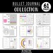 Bullet Journal - Printable Page Collection - Hand Drawn Style - Bundle - Printable Templates - BUJO - Dotted Grid