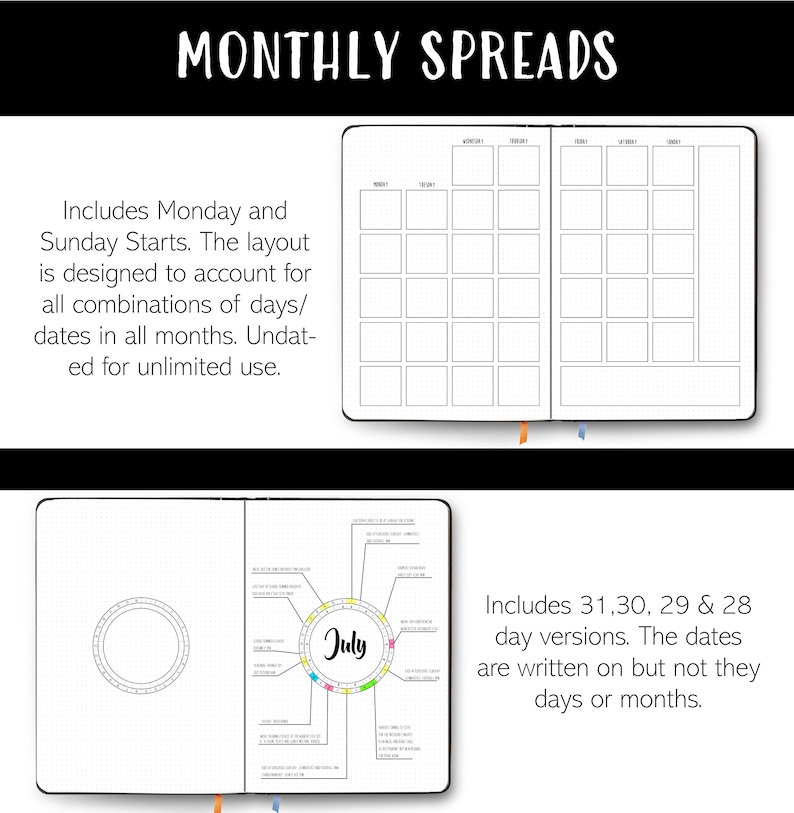 Journal Pages Dot Grid Printable Page Collection Hand Drawn Style Bundle Printable Templates Dotted Grid image 5