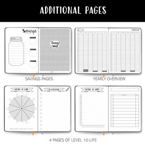 Journal Pages Dot Grid Printable Page Collection Hand Drawn Style Bundle Printable Templates Dotted Grid image 3