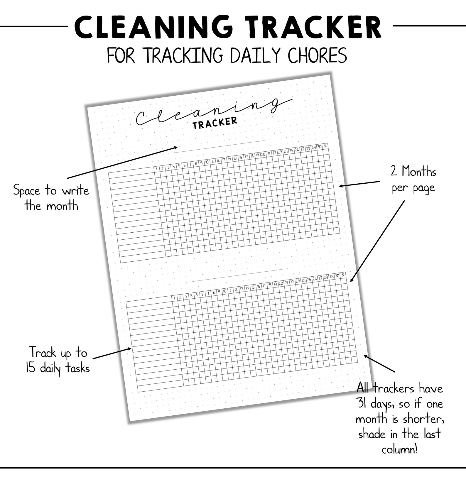 bullet-journal-cleaning-printable-pages-cleaning-tracker-etsy-uk