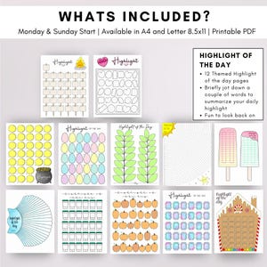 2026 Bullet Planner Journal Monthly Themed Color Version | Dot Grid | Printable | Monday Sunday Start | Download Template Digital Printable image 8