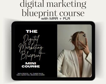 Digital Marketing Blueprint Mini Course with Master Resell Rights & private label rights DFY Digital Marketing for beginners MRR PLR