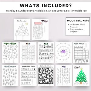 2026 Bullet Planner Journal Monthly Themed Color Version | Dot Grid | Printable | Monday Sunday Start | Download Template Digital Printable image 5