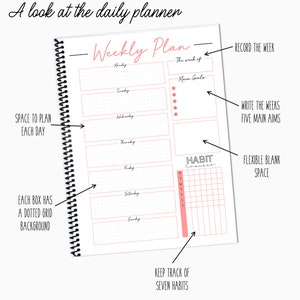 Weekly Planner Daily Planner Printable Digital image 3