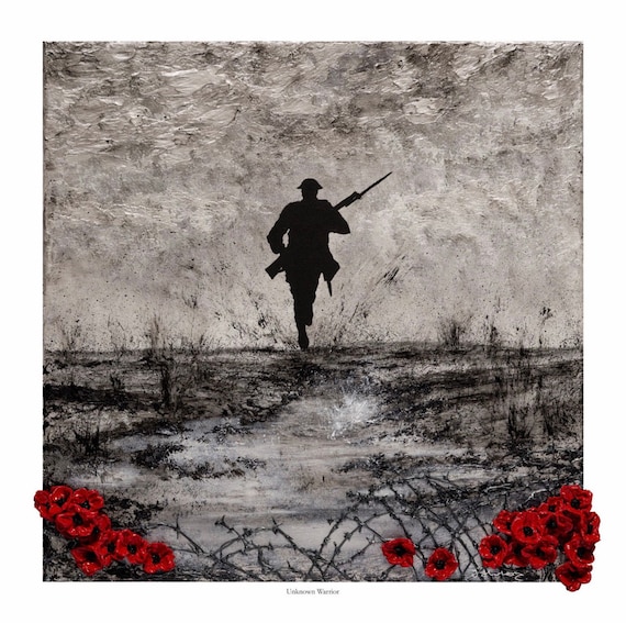 Unknown Warrior by remembrance artist Jacqueline Hurley Fine | Etsy