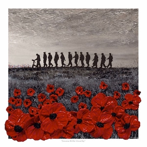 Tomorrow Will Be A Good Day Art Print from the World War Two Collection by remembrance artist Jacqueline Hurley ~ Lest We Forget