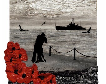 A Kiss To Last Forever by Remembrance Artist Jacqueline Hurley ~ Limited Edition Signed Giclée Print ~