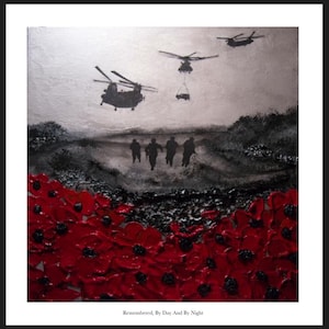 Remembered, By Day And By Night from The Remembrance Collection by artist Jacqueline Hurley. Professional quality fine art