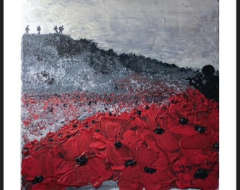 We Remember, We Fight On, by remembrance artist Jacqueline Hurley. Professional quality fine art print