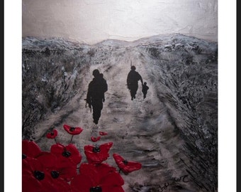 In The Hands Of Hope by Remembrance Artist Jacqueline Hurley. Professional quality military fine art print