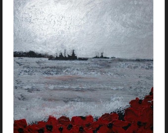 Afar But Not Forgotten by Remembrance Artist Jacqueline Hurley. Professional quality military fine art print