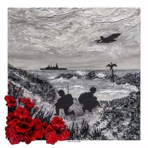 Unity Is Strength  from The Remembrance Collection by Jacqueline Hurley Military art print Army Royal Navy RAF