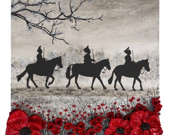 So Proudly They Rode fine art print by Jacqueline Hurley in remembrance of The Household Cavalry Soldiers and Horses