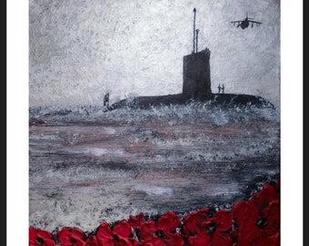 Silent But Not Forgotten from the War Poppy Collection by remembrance artist Jacqueline Hurley. Professional quality military fine art print