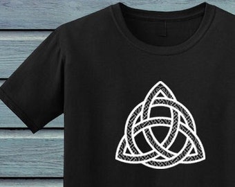 Celtic knot t-shirt, triquestra design, soft cotton ethical tee, **use Code: MULTIBUY for 5% off 2 or more shirts!