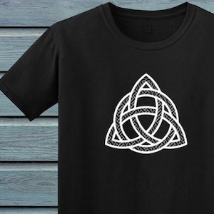 Celtic knot t-shirt, triquestra design, soft cotton ethical tee, **use Code: MULTIBUY for 5% off 2 or more shirts!