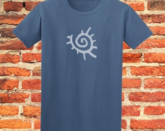 Native American sun symbol tshirt, in a range of colours, premium soft cotton ethical tee, **use Code: MULTIBUY for 5% off 2 or more shirts!