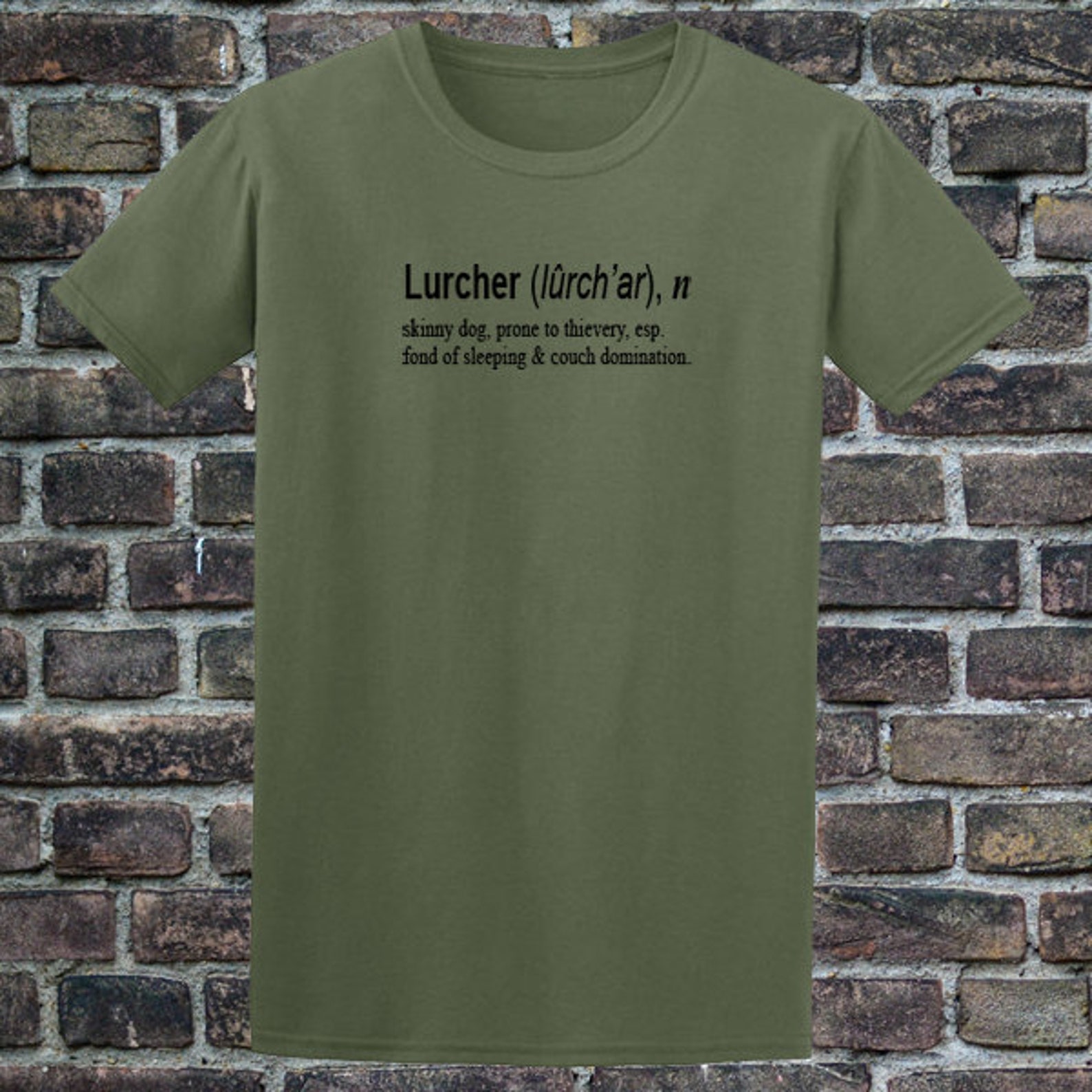 Lurcher Dog Tshirt With Funny Quote Ideal Gift in a Range of Etsy