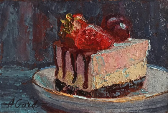 Œuvre originale - Gâteau d'anniversaire