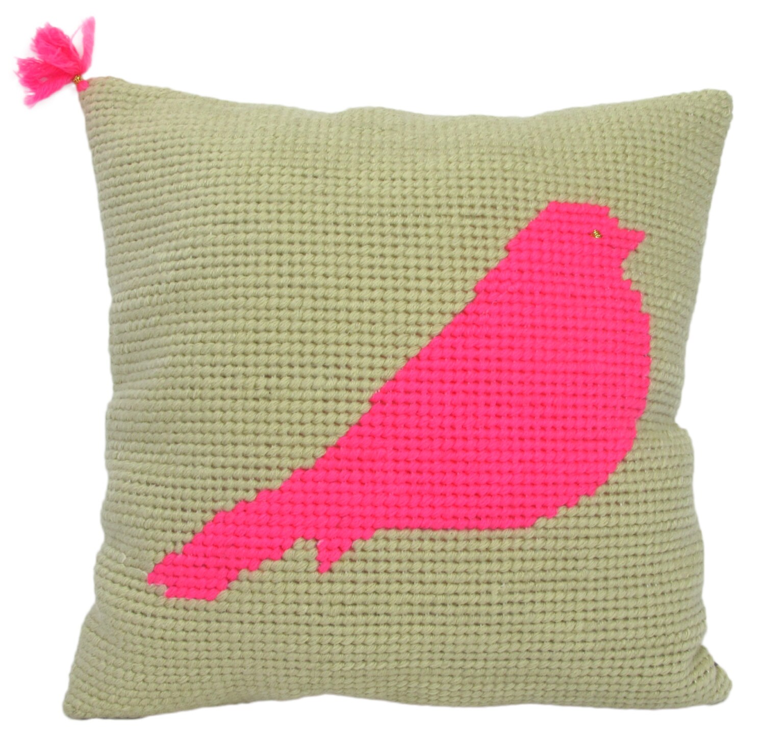Coussin en Canevas Fauvette