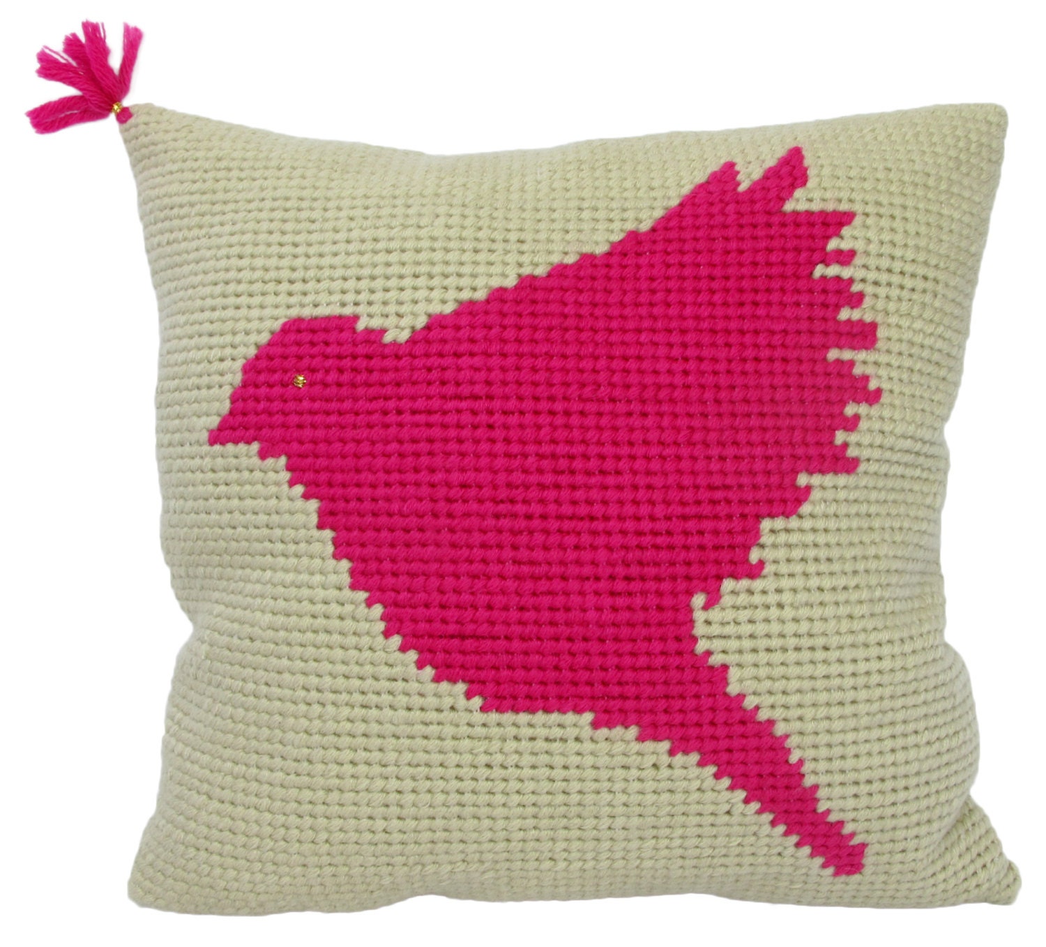 Coussin en Canevas Moineau