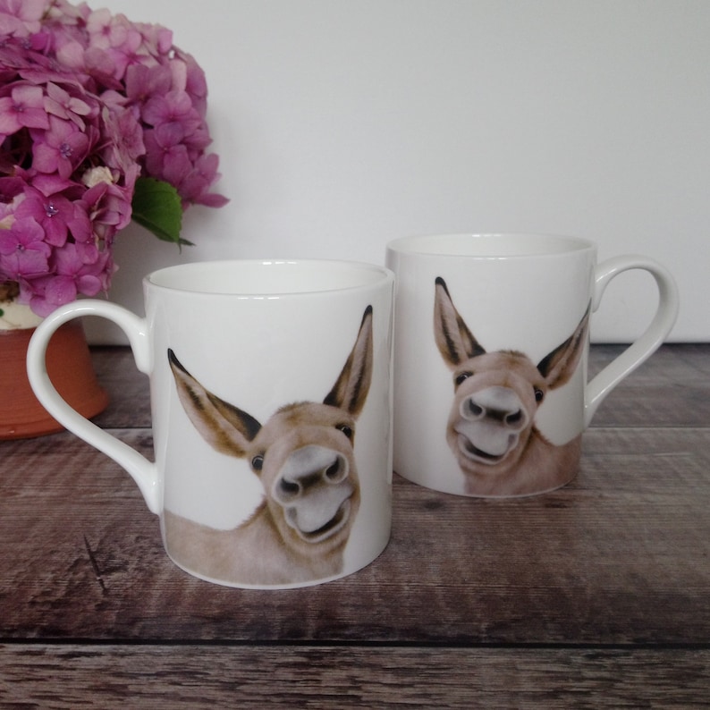 Donkey Mug 'walter the Wonkey Donkey' Fine Bone China Mug, Perfect Gift